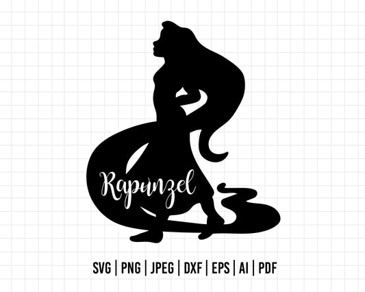 COD42- Tangled svg, tangled princess svg, rapunzel svg, Rapunzel svg, disney svg, cutting files for cricut, silhouette