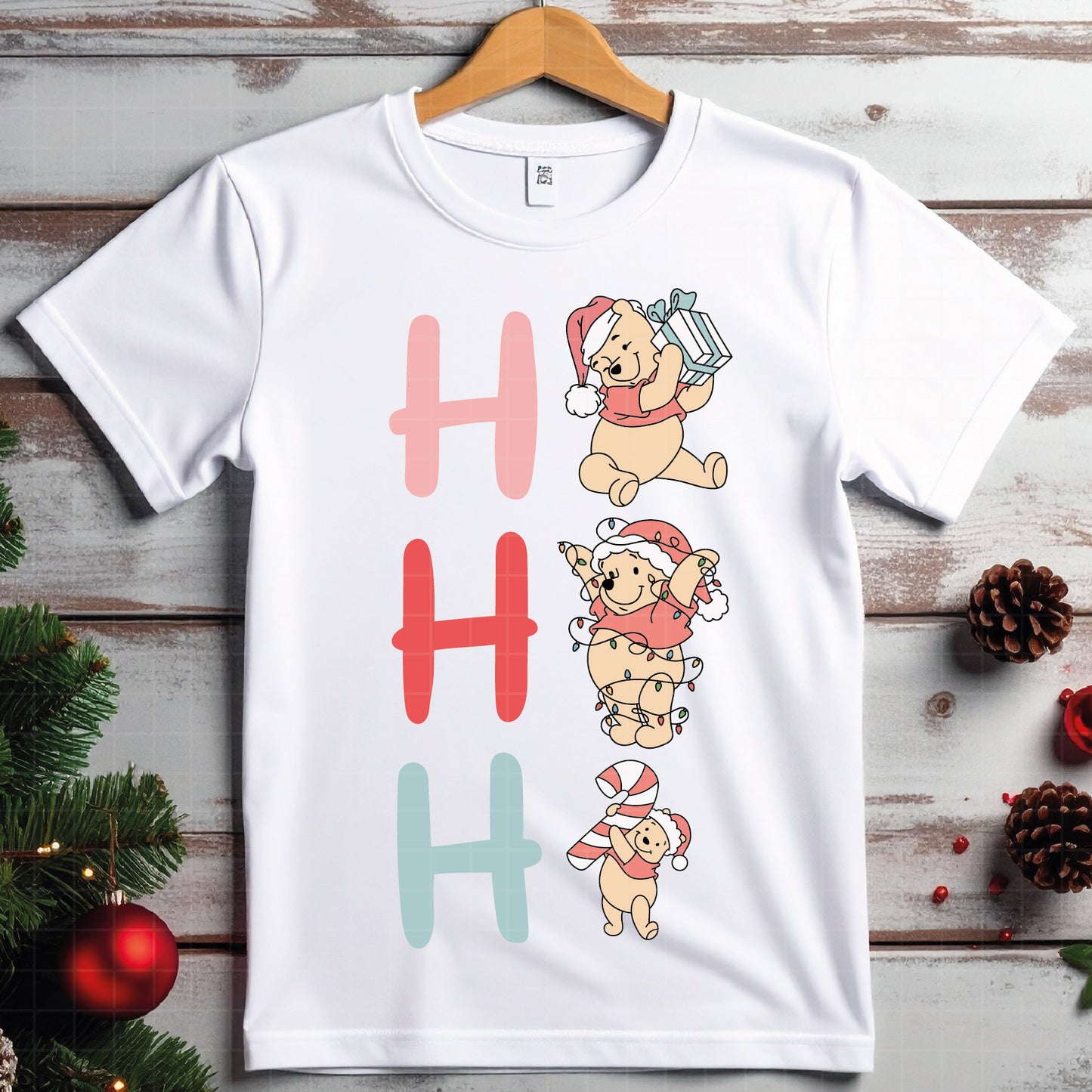 COD4215 - Christmas pooh svg, Winnie Pooh  svg, Winnie Pooh christmas cut file, disney svg, disney christmas svg