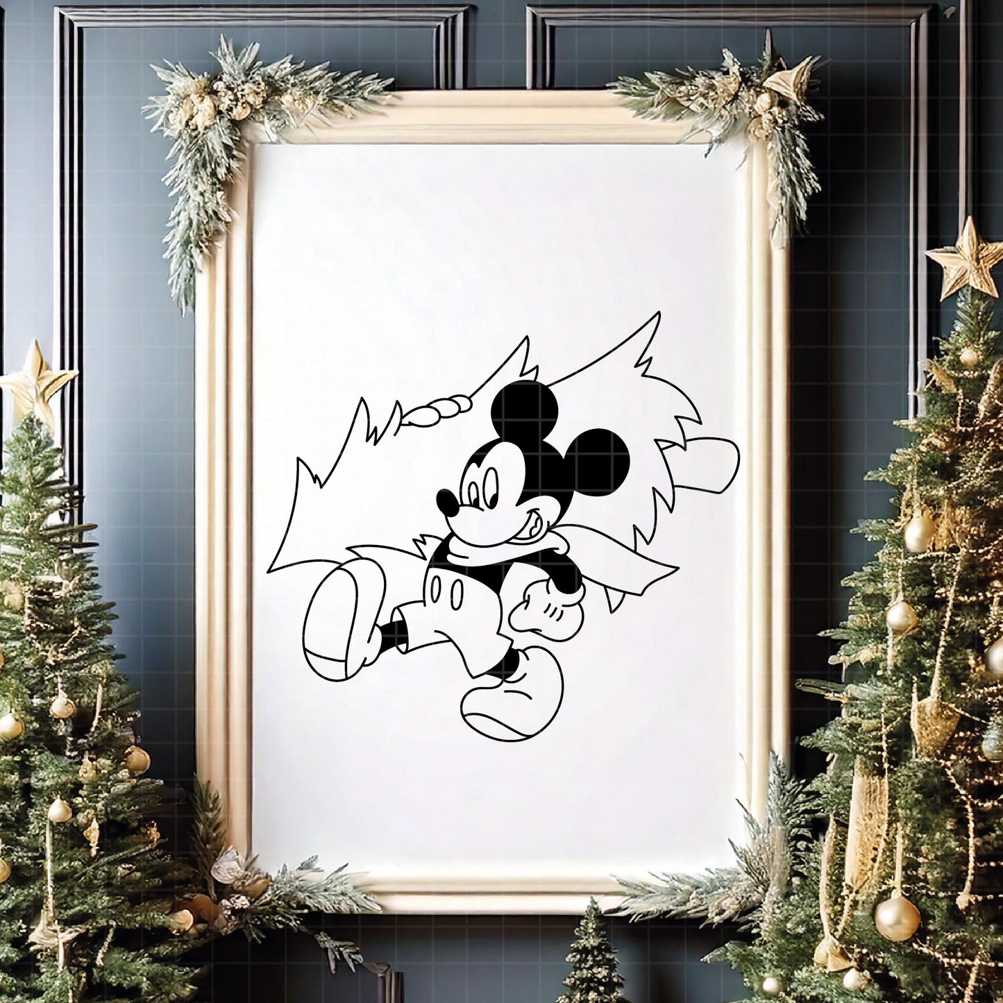 COD4219 - Merry Christmas svg, Mickey mouse svg, Mickey Svg, Disney svg, Disney Christmas svg