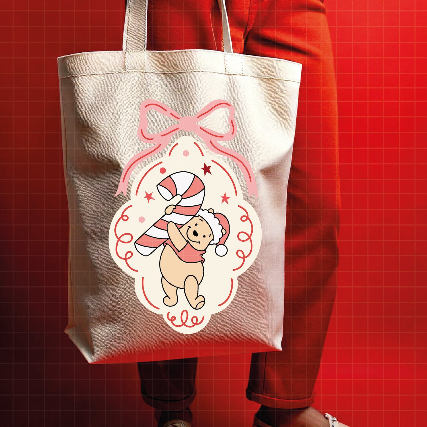 COD4225 - Christmas pooh svg, Winnie Pooh  svg, Winnie Pooh christmas cut file, disney svg, disney christmas svg