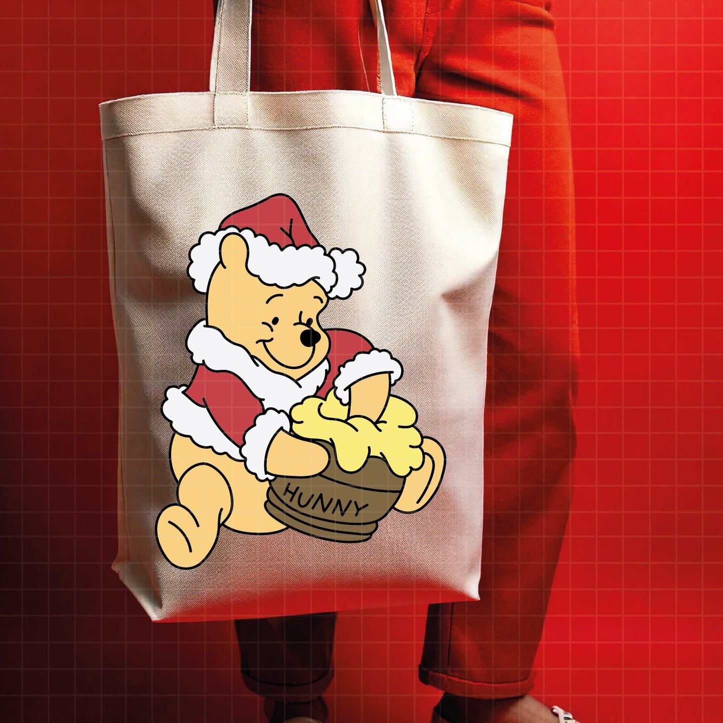 COD4226 - Pooh svg, Winnie Pooh  svg, Winnie Pooh christmas cut file, disney svg, disney christmas svg