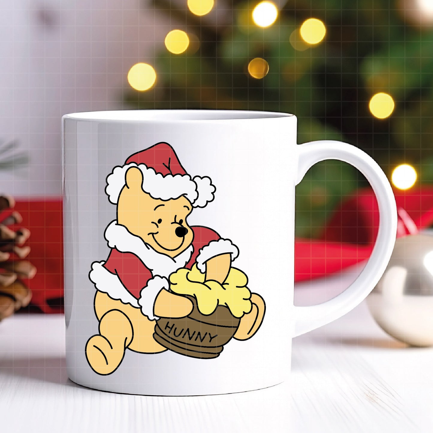 COD4226 - Pooh svg, Winnie Pooh  svg, Winnie Pooh christmas cut file, disney svg, disney christmas svg