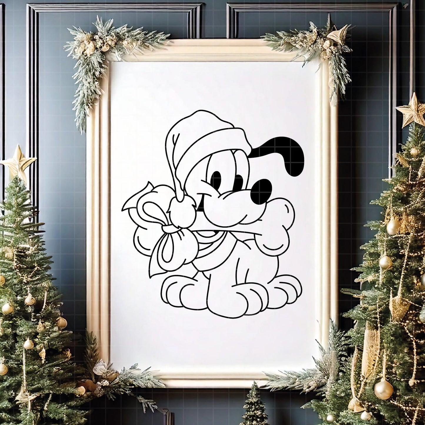 COD4230 - Pluto svg, dog svg, Pluto Silhouette, Cricut, disney svg