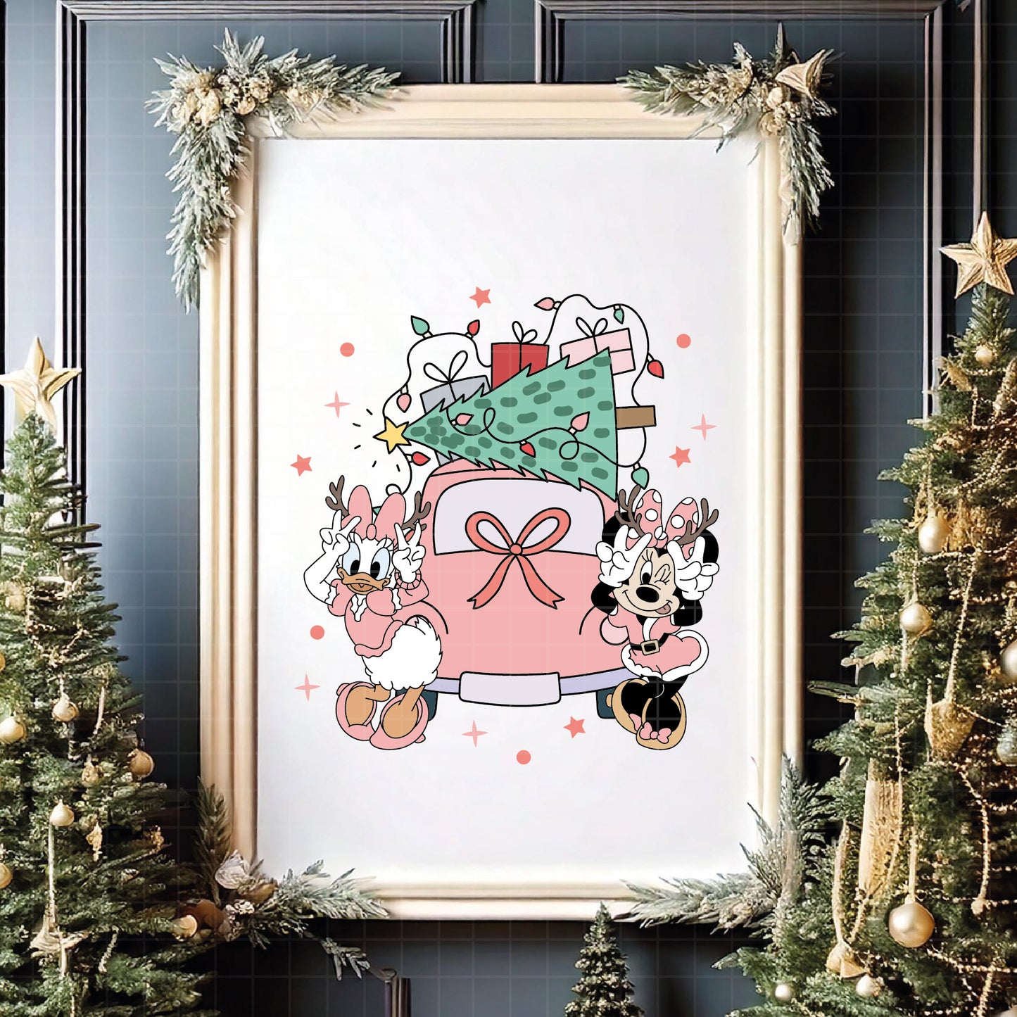 COD4234 - Minnie and daisy christmas svg, Disney svg, mickey svg, minnie svg