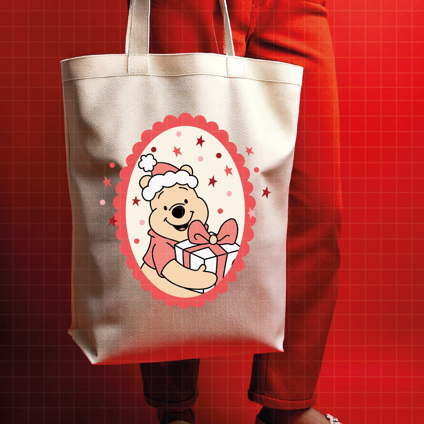 COD4235 - Christmas pooh svg, Winnie Pooh  svg, Winnie Pooh christmas cut file, disney svg, disney christmas svg
