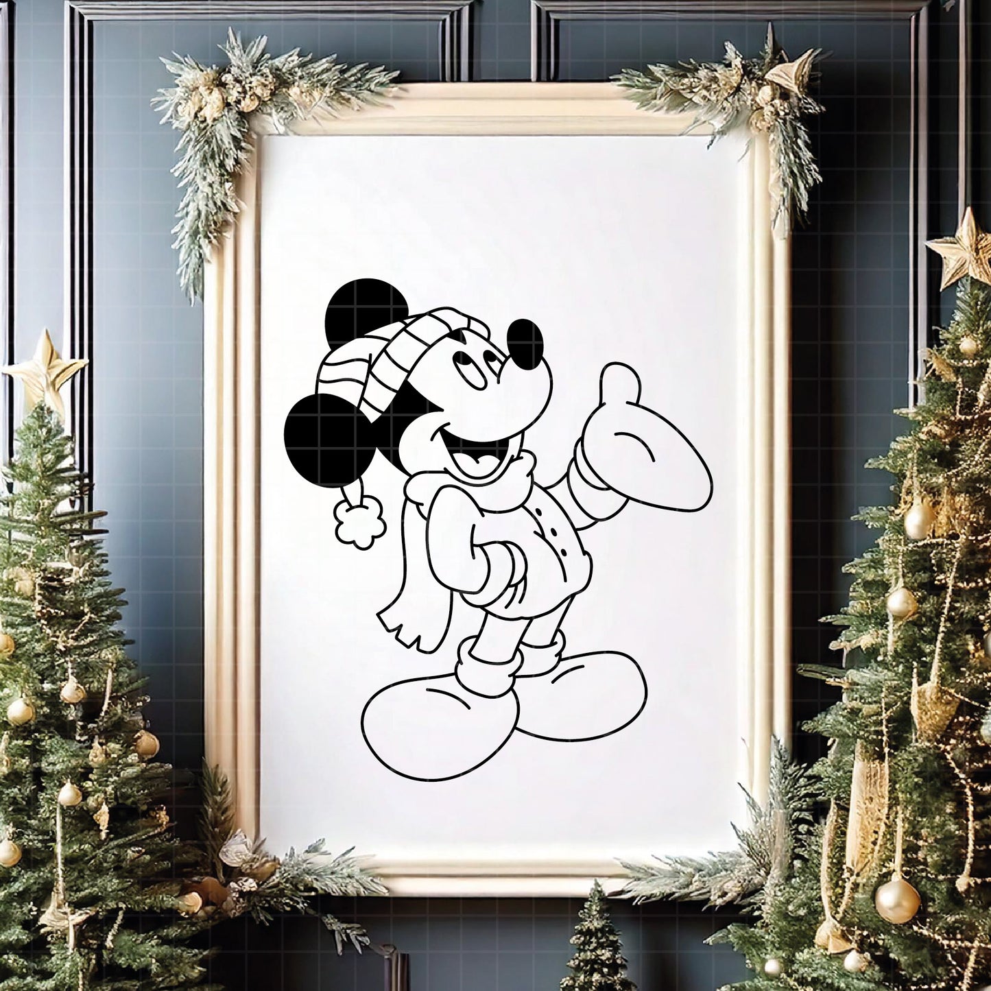 COD4238 - Merry Christmas svg, Mickey mouse svg, Mickey Svg, Disney svg, Christmas svg