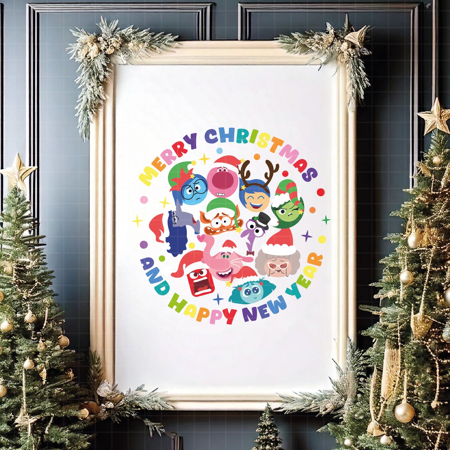 COD4239 - Inside out 2 christmas svg, Anxiety Inside Out 2 svg, Inside Out 2 Clipart, inside out PNG