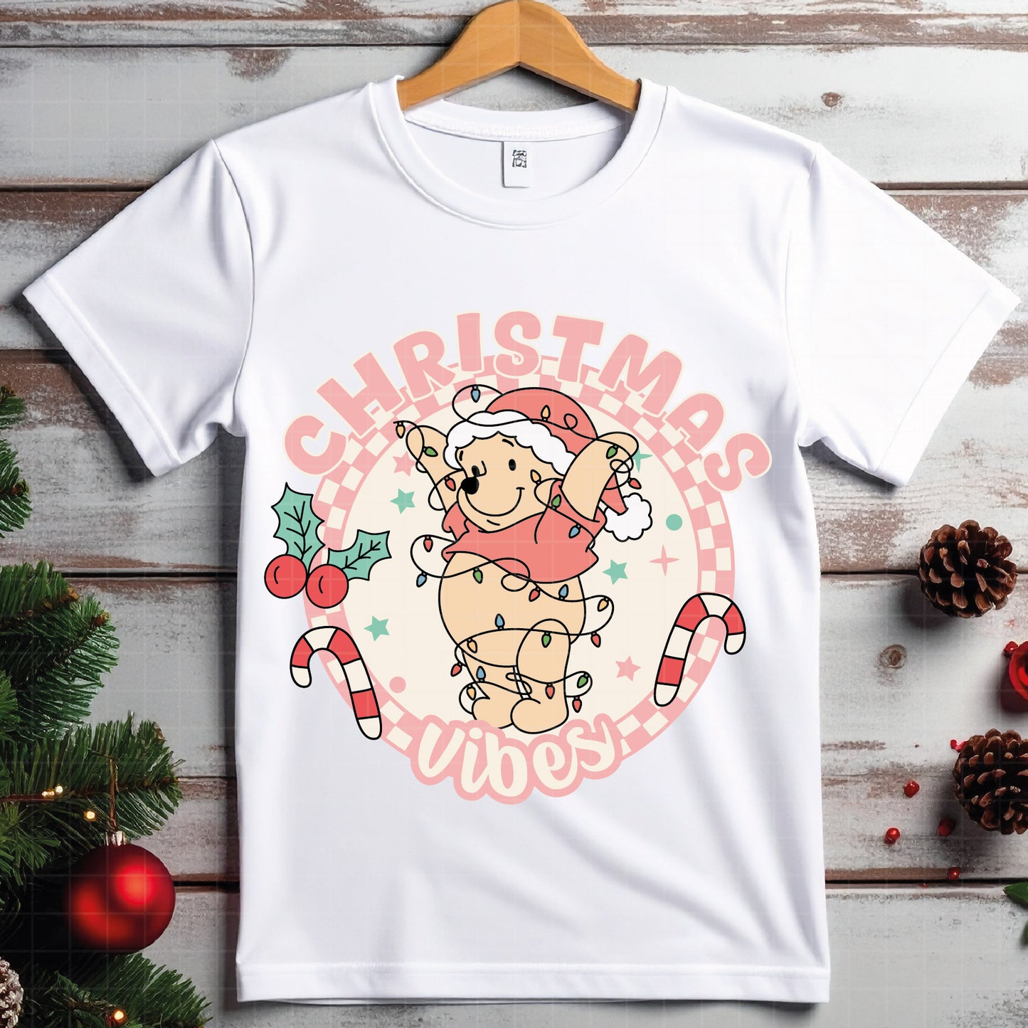 COD4241 - Pooh svg, Winnie Pooh  svg, Winnie Pooh christmas cut file, disney svg, disney christmas svg