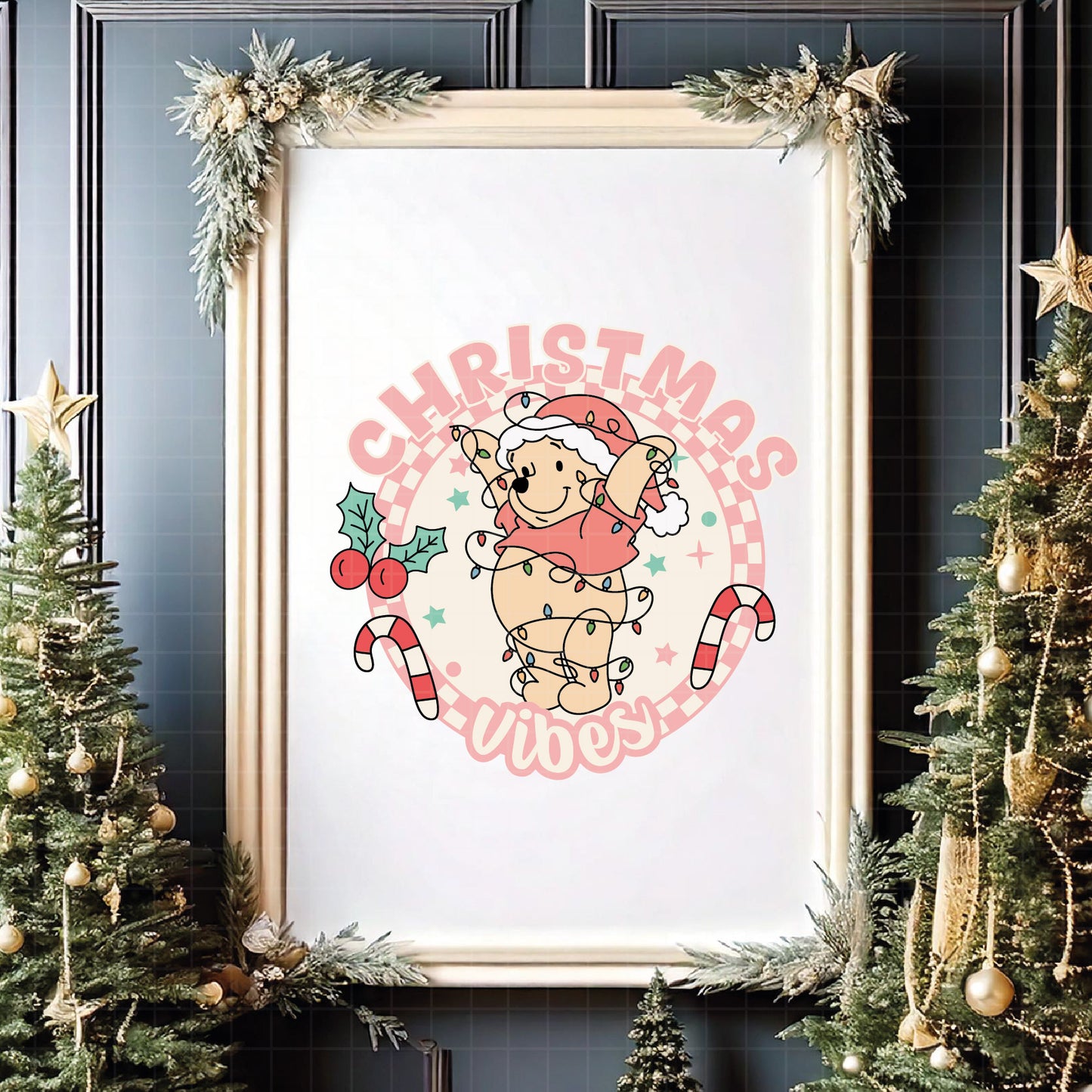 COD4241 - Pooh svg, Winnie Pooh  svg, Winnie Pooh christmas cut file, disney svg, disney christmas svg