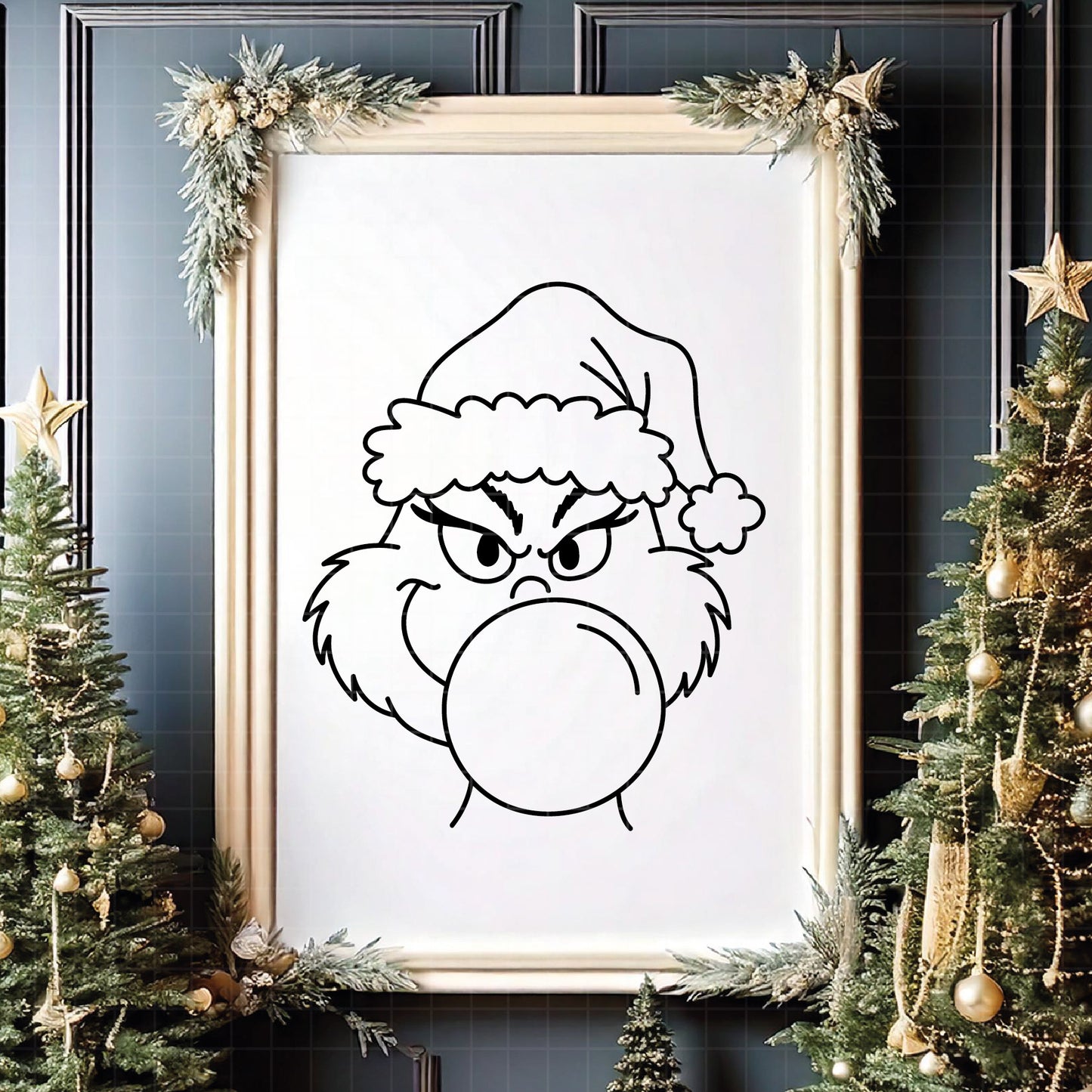 COD4243 - Grinch Face Svg, Green Character svg, Grinch Christmas svg, christmas svg