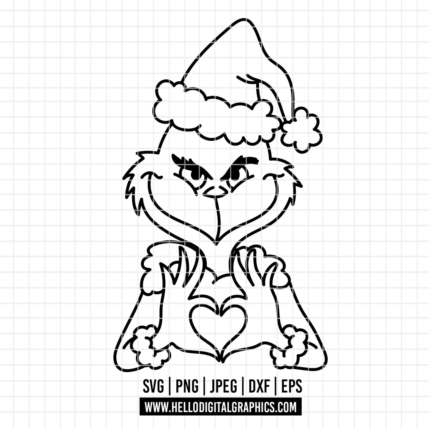COD4244 - Grinch Face Svg, Green Character svg, Grinch Christmas svg, christmas svg