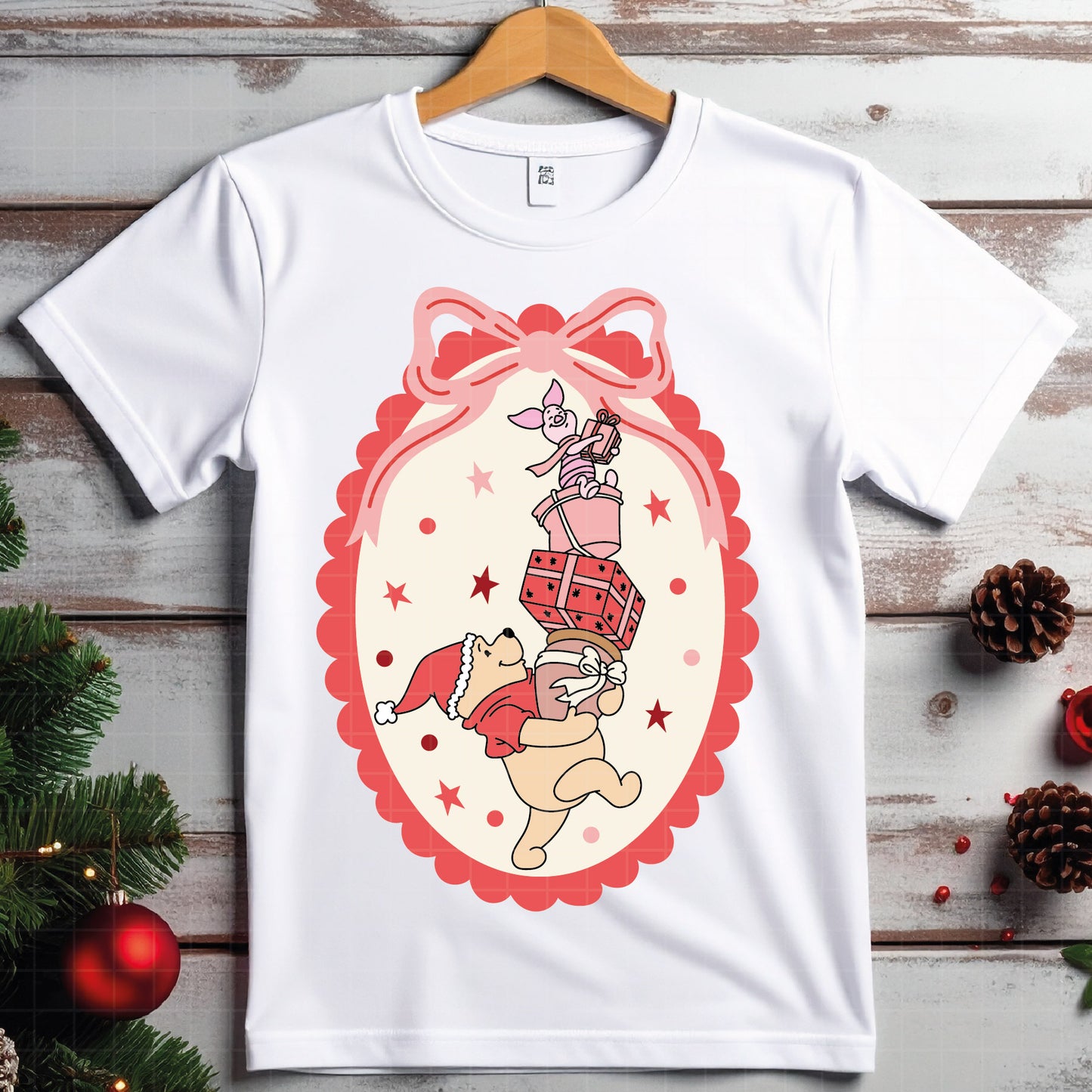 COD4245 - Christmas pooh svg, Winnie Pooh  svg, Winnie Pooh christmas cut file, disney svg, disney christmas svg