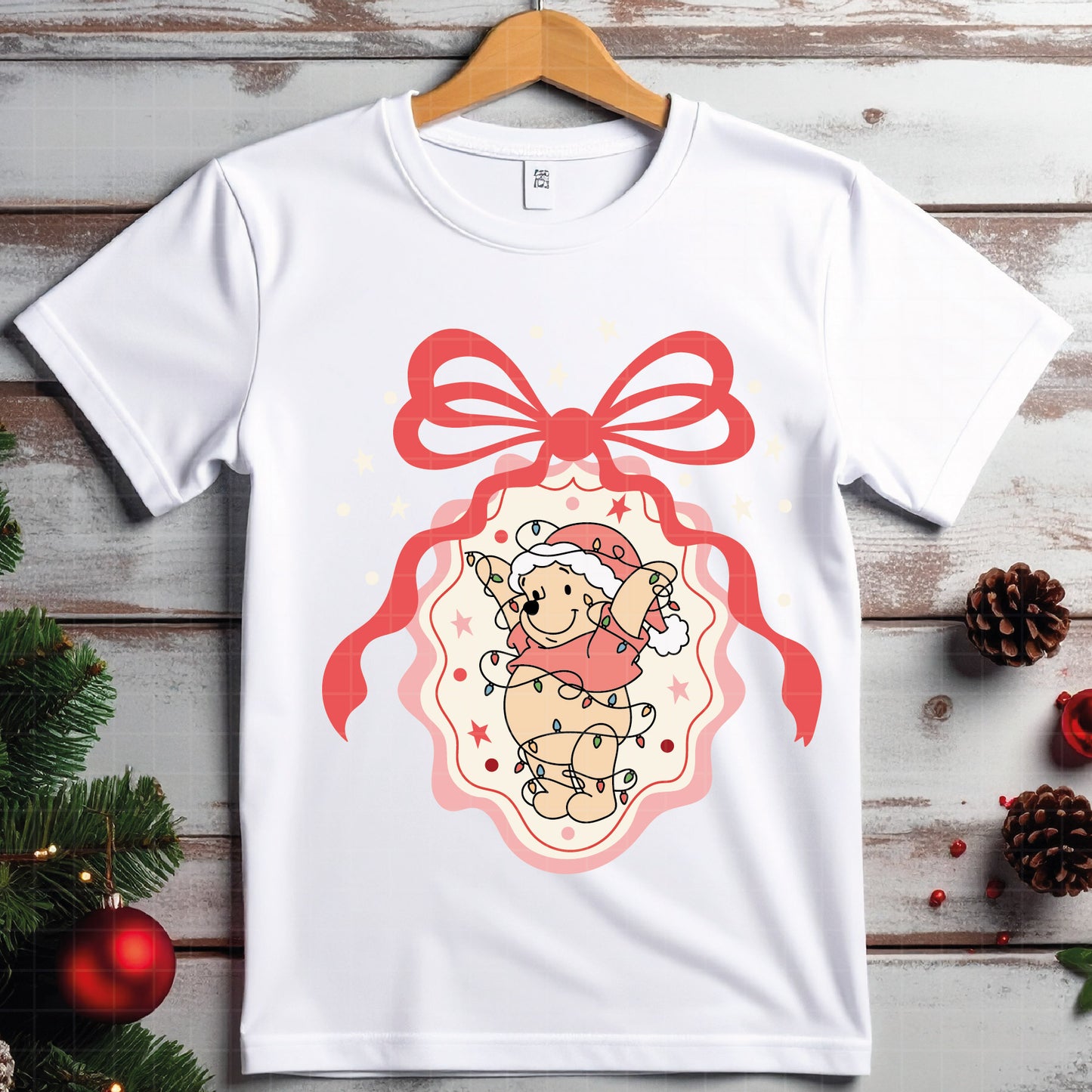 COD4246 - Christmas pooh svg, Winnie Pooh  svg, Winnie Pooh christmas cut file, disney svg, disney christmas svg