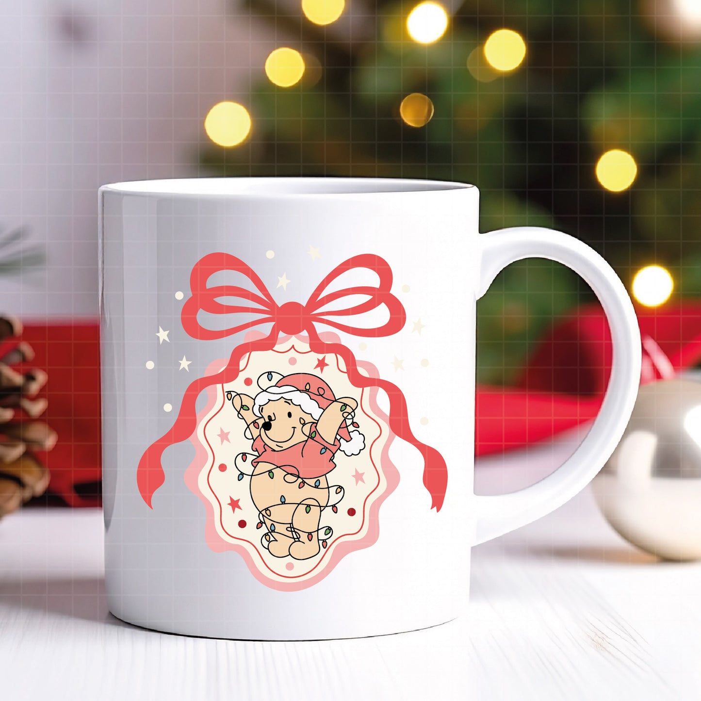 COD4246 - Christmas pooh svg, Winnie Pooh  svg, Winnie Pooh christmas cut file, disney svg, disney christmas svg