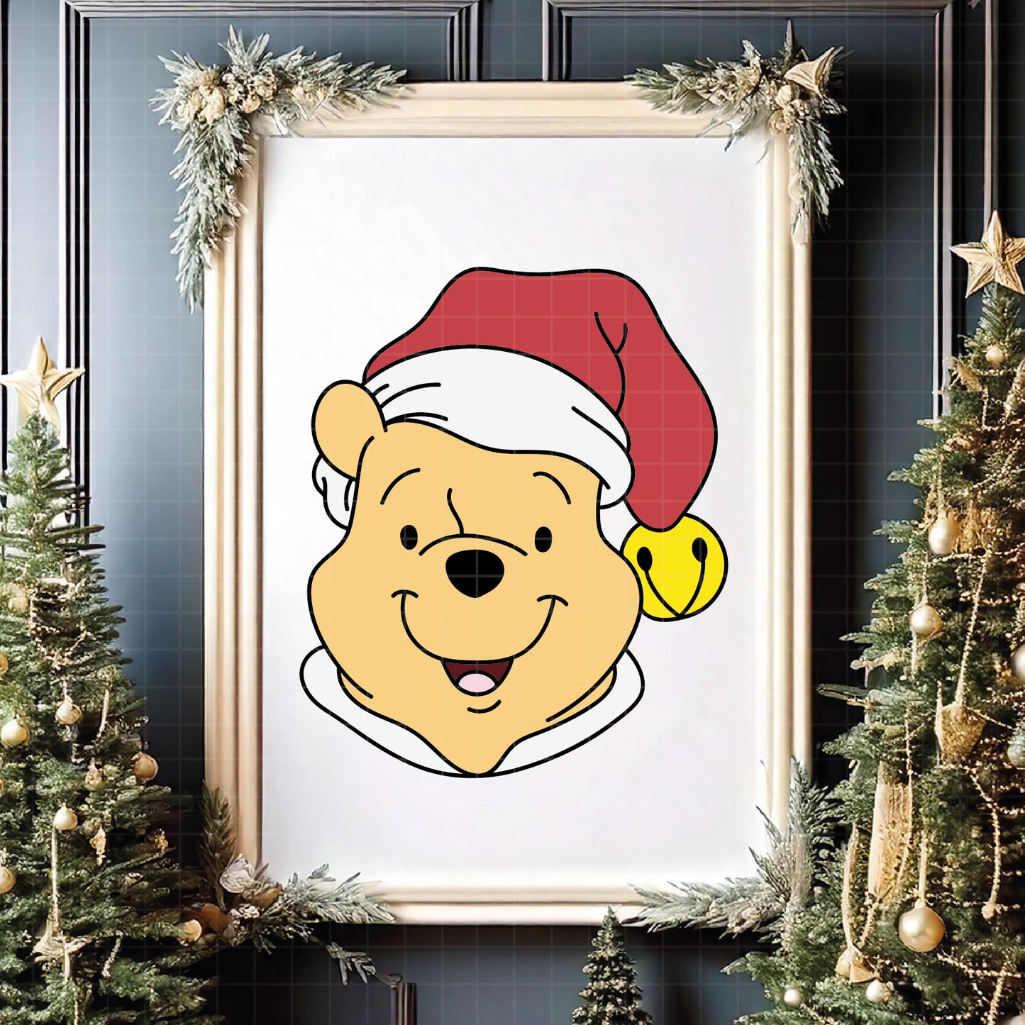 COD4247 - Pooh svg, Winnie Pooh  svg, Winnie Pooh christmas cut file, disney svg, disney christmas svg