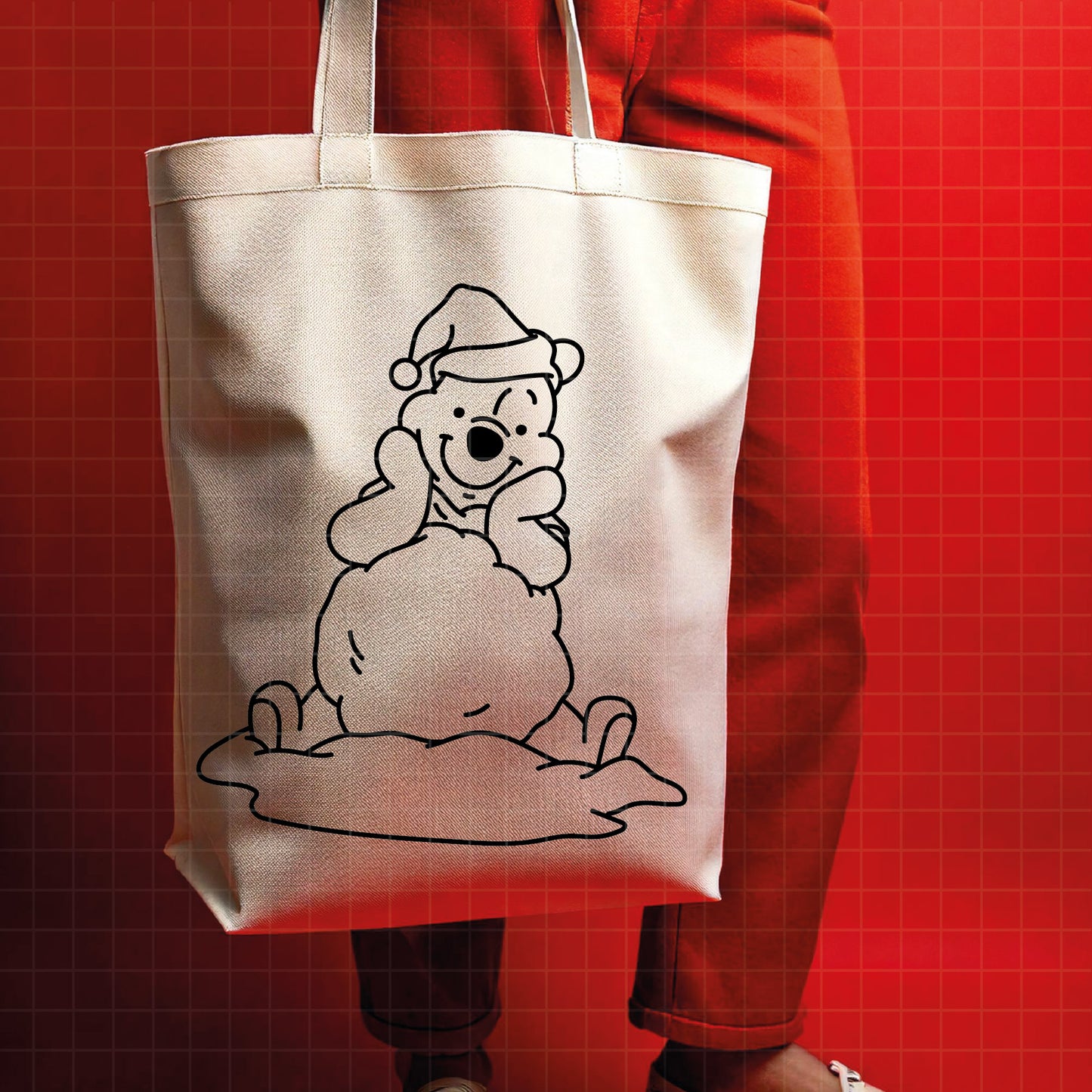 COD4248 - Pooh svg, Winnie Pooh  svg, Winnie Pooh christmas cut file, disney svg, disney christmas svg