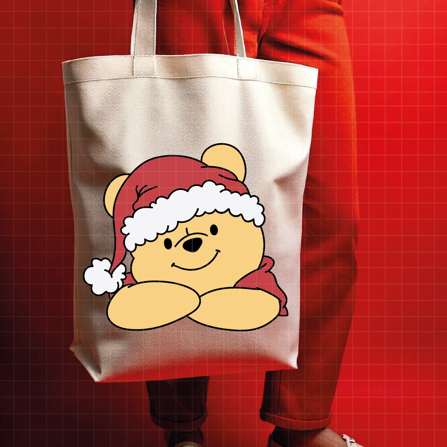 COD4249 - Pooh svg, Winnie Pooh  svg, Winnie Pooh christmas cut file, disney svg, disney christmas svg