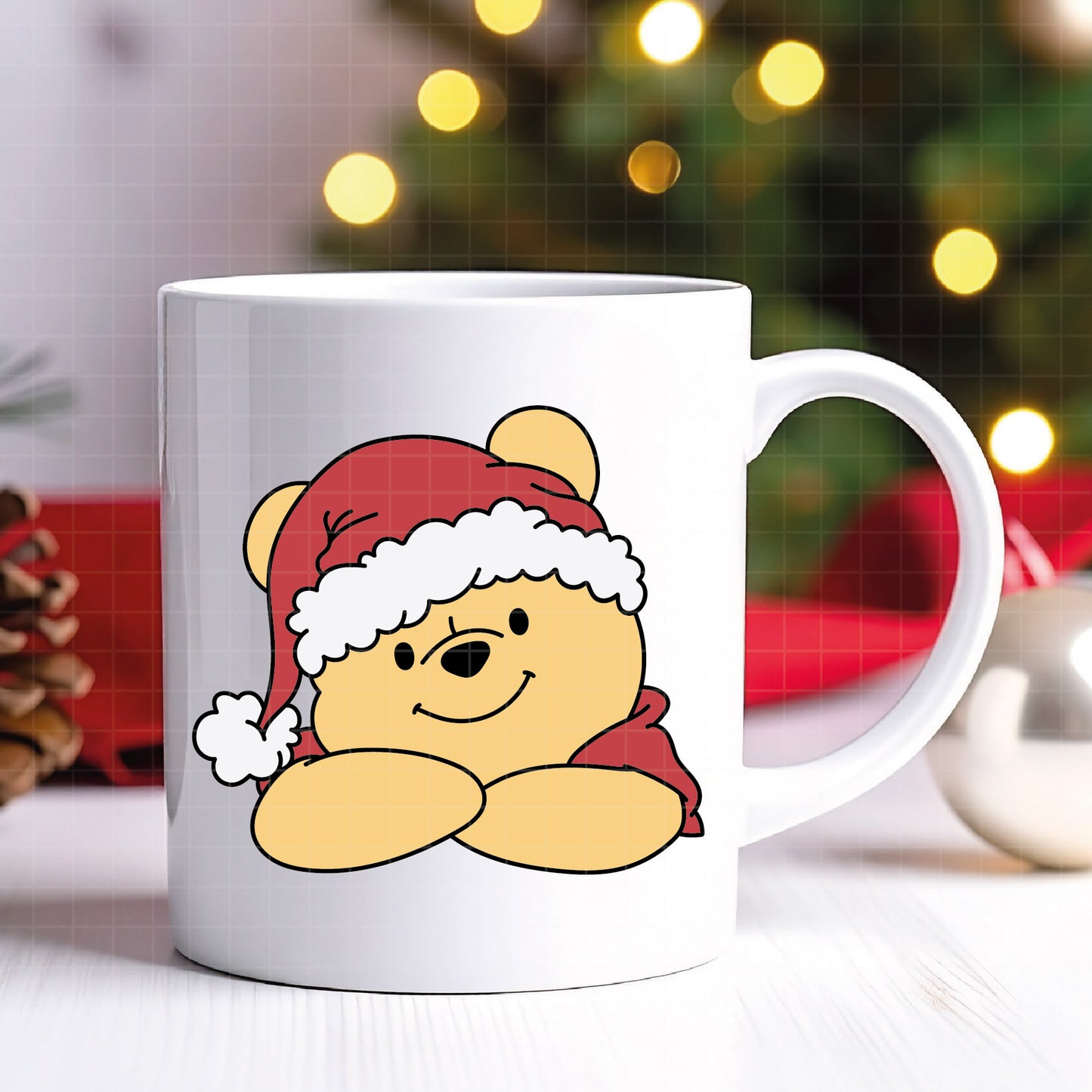 COD4249 - Pooh svg, Winnie Pooh  svg, Winnie Pooh christmas cut file, disney svg, disney christmas svg