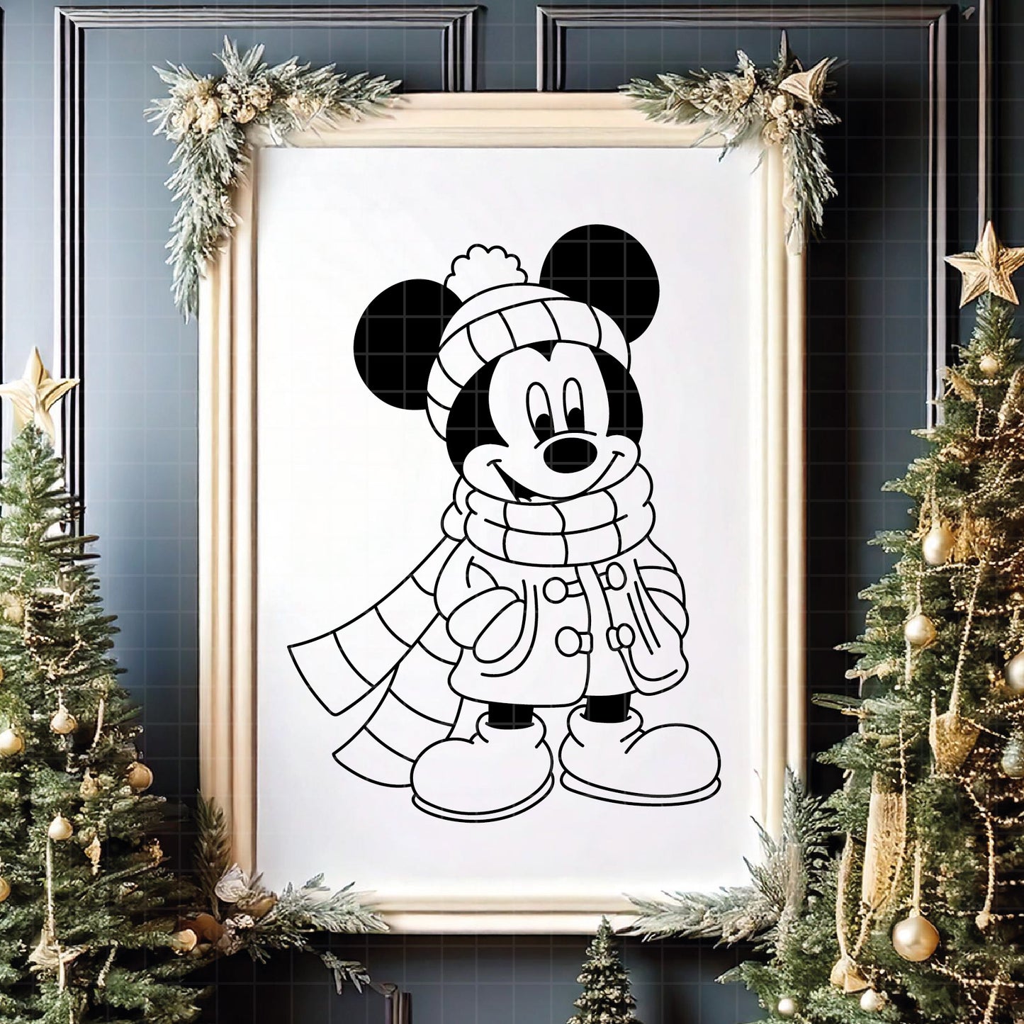 COD4251 - Merry Christmas svg, Mickey mouse svg, Mickey Svg, Disney svg, Christmas svg