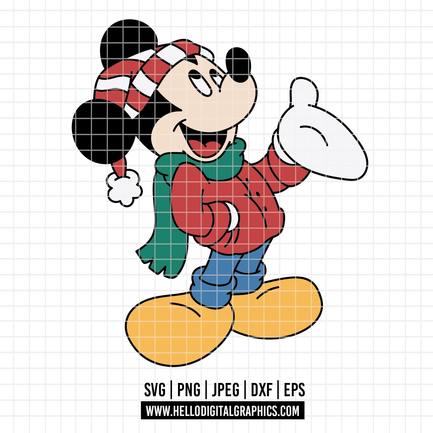 COD4254 - Merry Christmas svg, Mickey mouse svg, Mickey Svg, Disney svg, Christmas svg