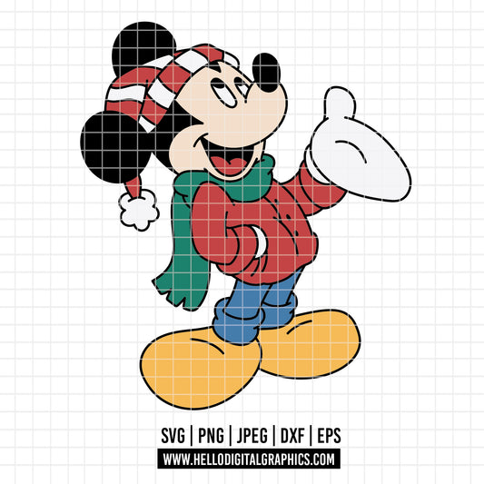 COD4254 - Merry Christmas svg, Mickey mouse svg, Mickey Svg, Disney svg, Christmas svg