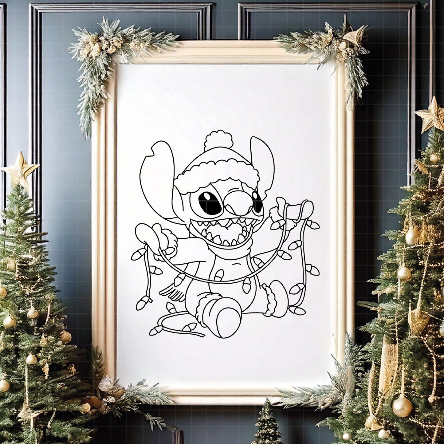 COD4256 - Stitch christmas svg, Best teacher ever svg, disney svg, stitch sketch png