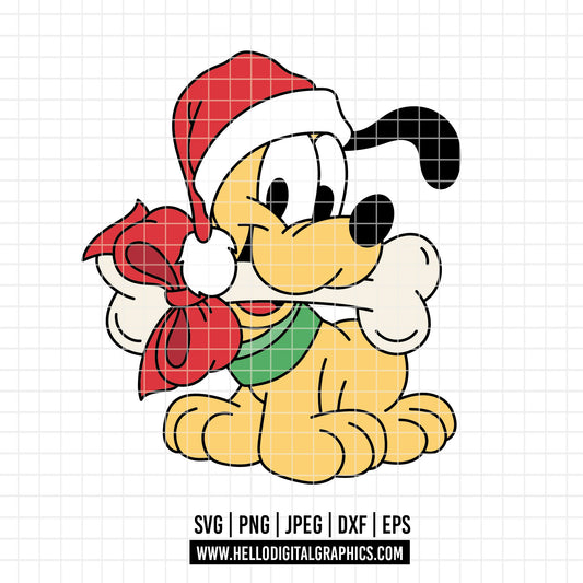 COD4259 - Pluto svg, dog svg, Pluto Silhouette, Cricut, disney svg