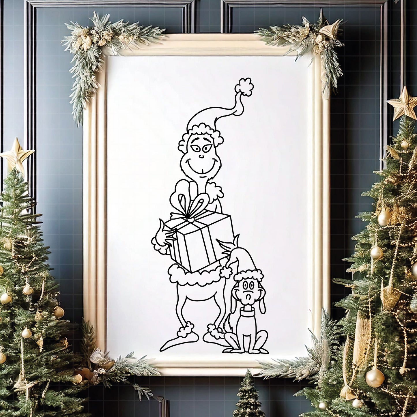 COD4263 - Grinch Face Svg, Green Character svg, Grinch Christmas svg, christmas svg