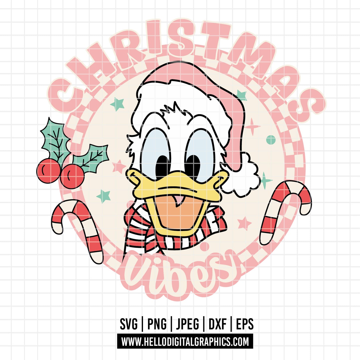 COD4271 - Donald christmas svg, Disney svg, mickey svg, minnie svg, Silhouette, Cricut