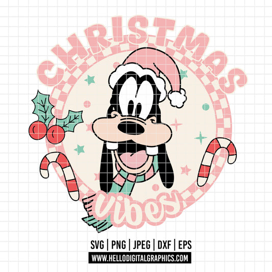 COD4272 - Goofy christmas svg, Disney svg, mickey svg, minnie svg, Silhouette, Cricut