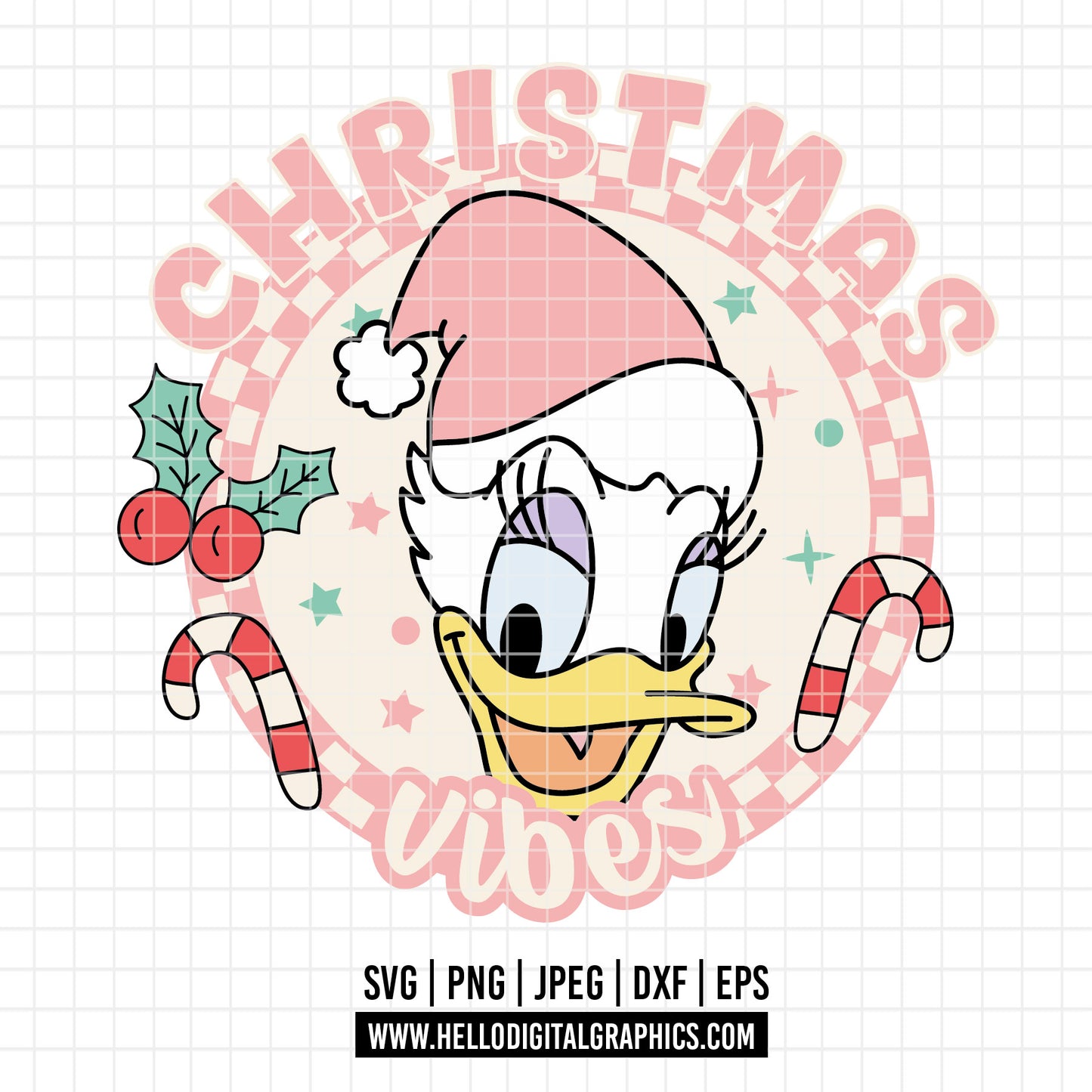 COD4273 - Daisy christmas svg, Disney svg, mickey svg, minnie svg, Silhouette, Cricut