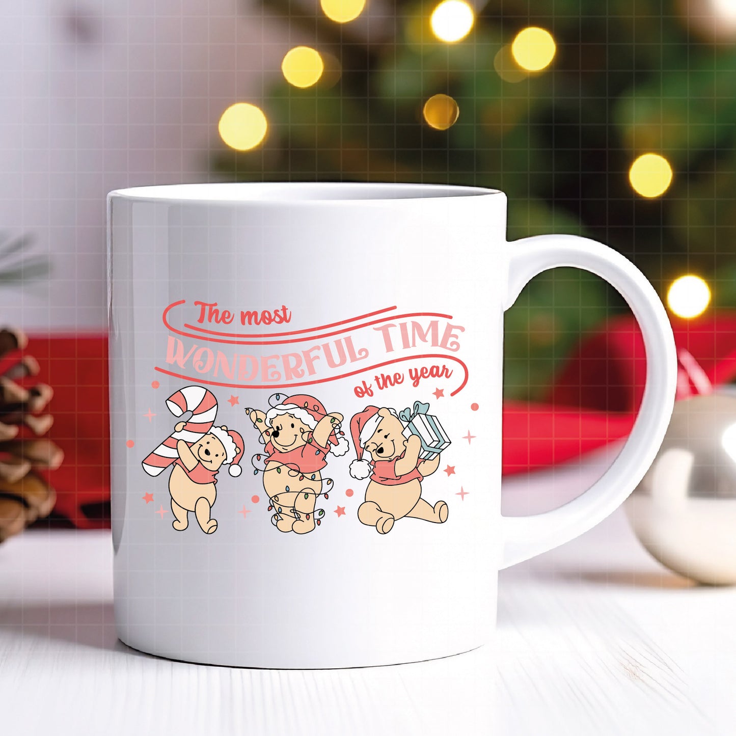 COD4280 - Pooh svg, Winnie Pooh  svg, Winnie Pooh christmas cut file, disney svg, disney christmas svg