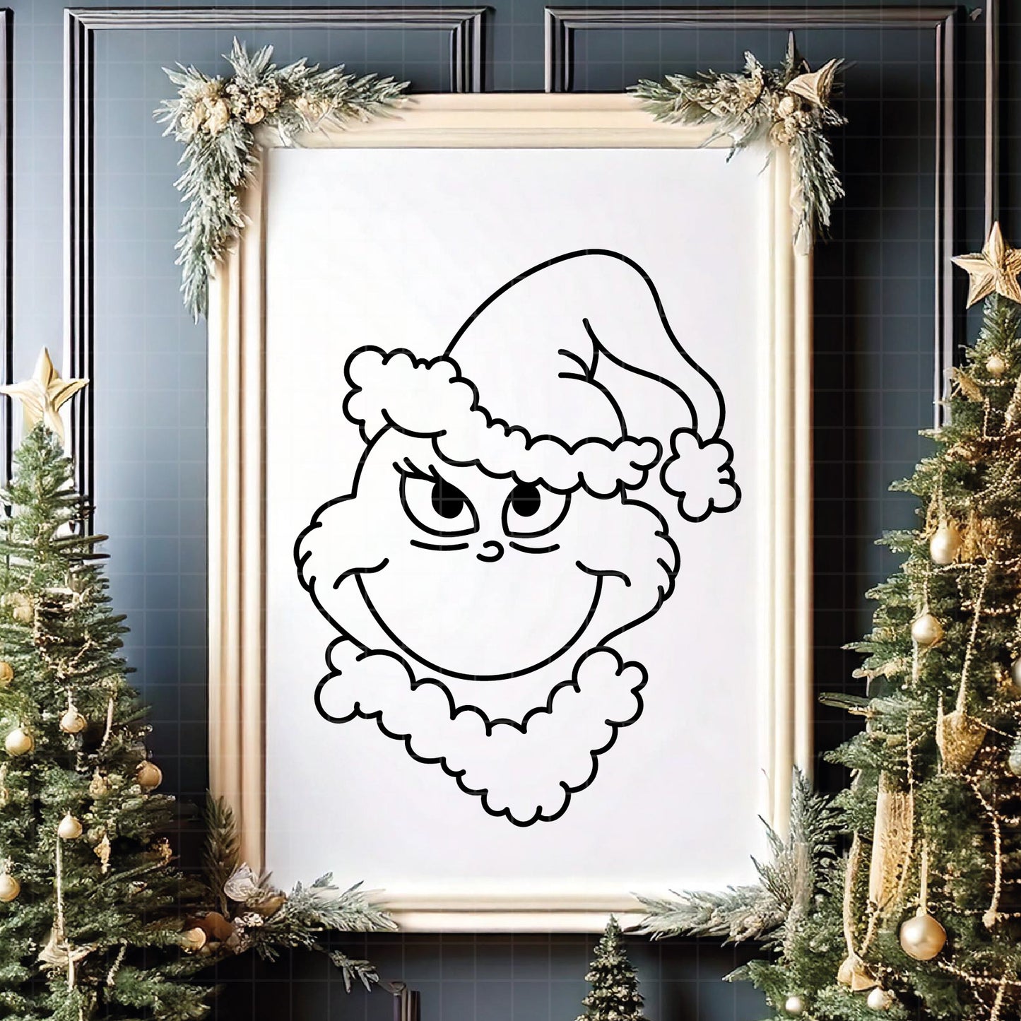 COD4281 - Grinch Face Svg, Green Character svg, Grinch Christmas svg, christmas svg