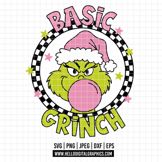 COD4282 - Grinch Face Svg, Green Character svg, Grinch Christmas svg, christmas svg