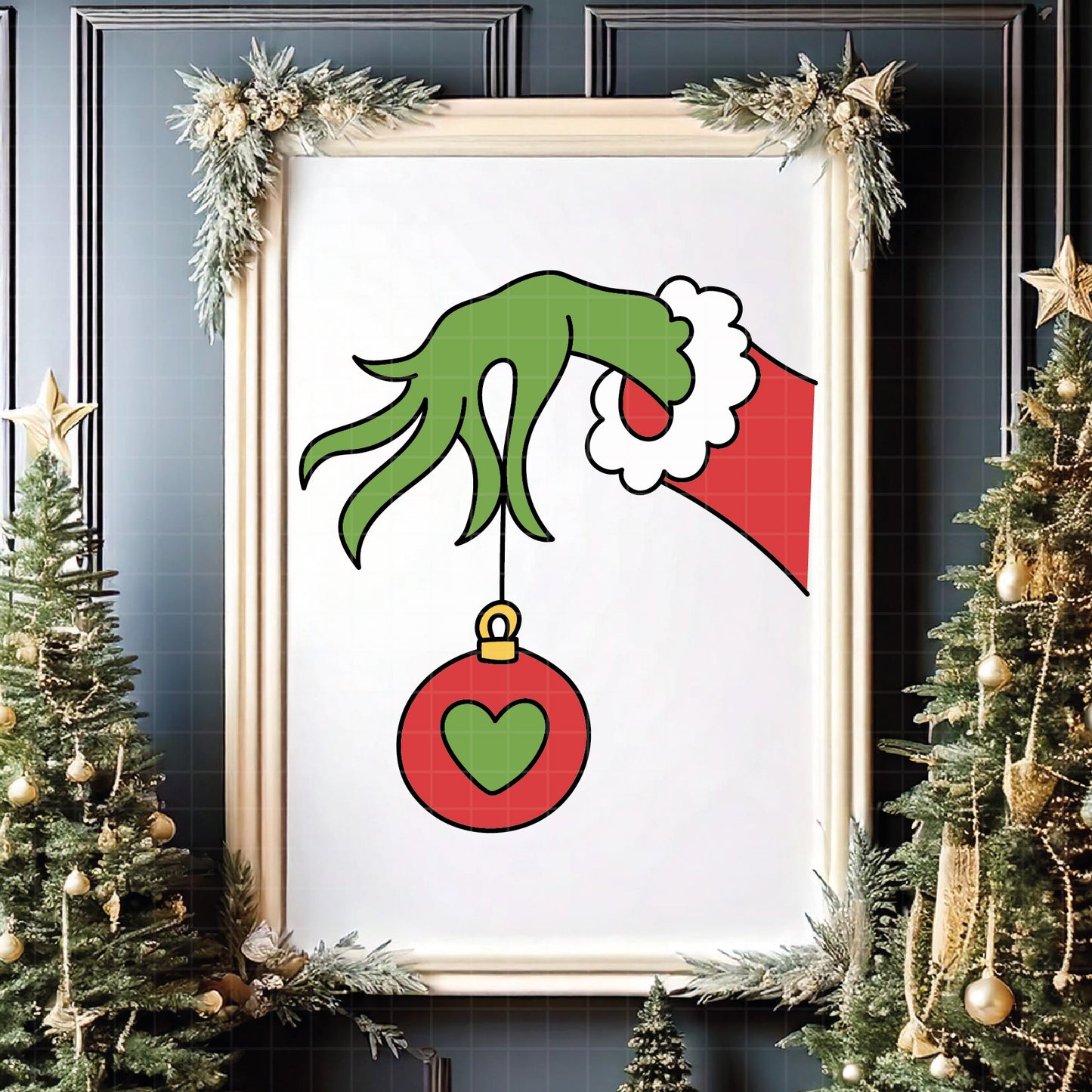 COD4293 - Grinch Face Svg, Green Character svg, Grinch Christmas svg, christmas svg