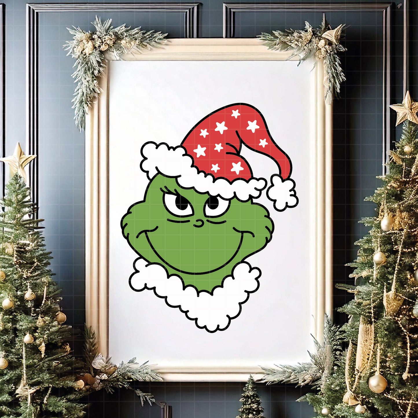 COD4307 - Grinch Face Svg, Green Character svg, Grinch Christmas svg, christmas svg