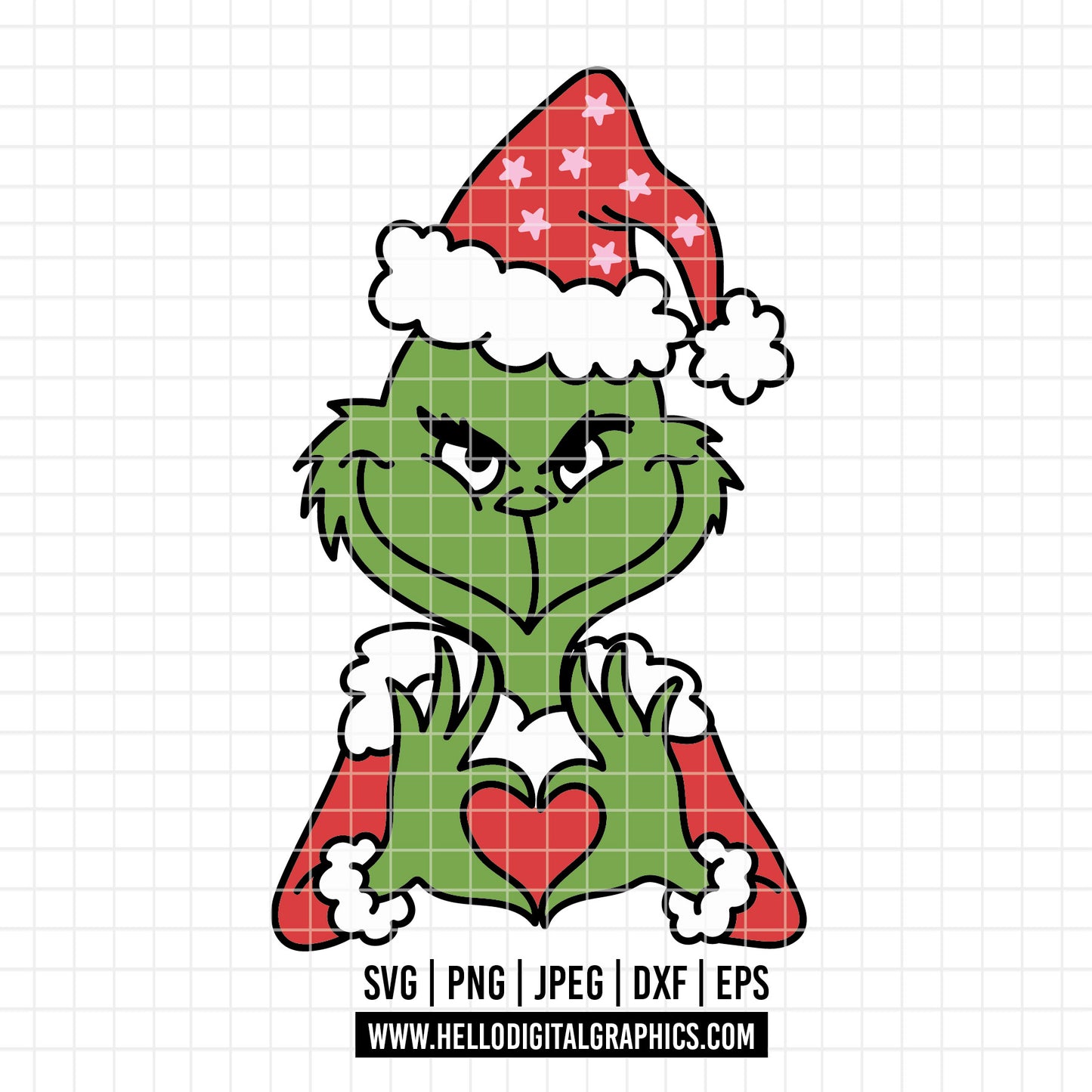COD4311 - Grinch Face Svg, Green Character svg, Grinch Christmas svg, christmas svg
