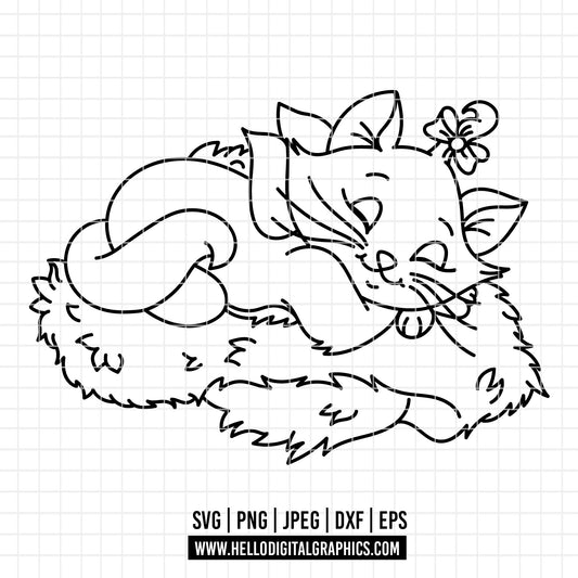 COD4324 - The aristocats SVG, The aristocats clipart vector. Kitten marie, toulouse and berlioz clipart pack bundle svg