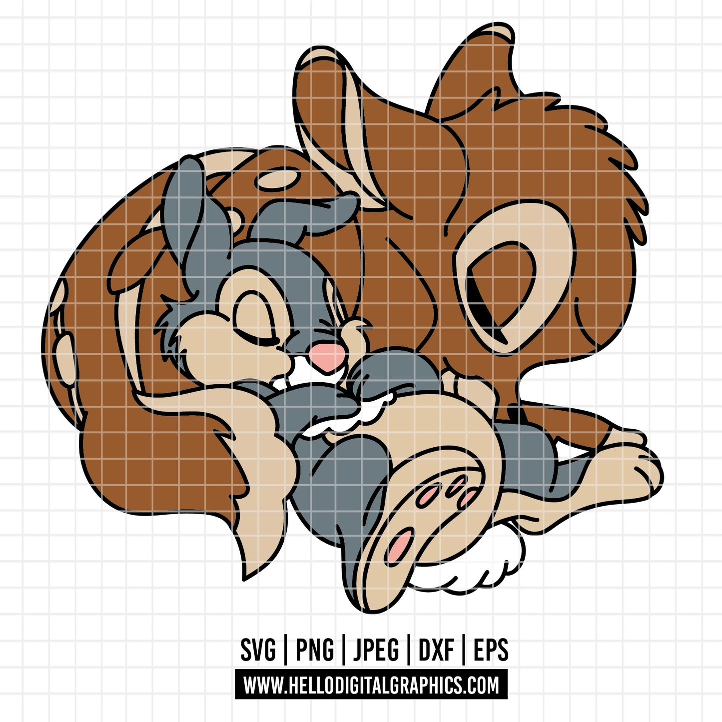 COD4333 - bambi svg, bambi png, bambi clipart, disney svg, cricut, silhouette