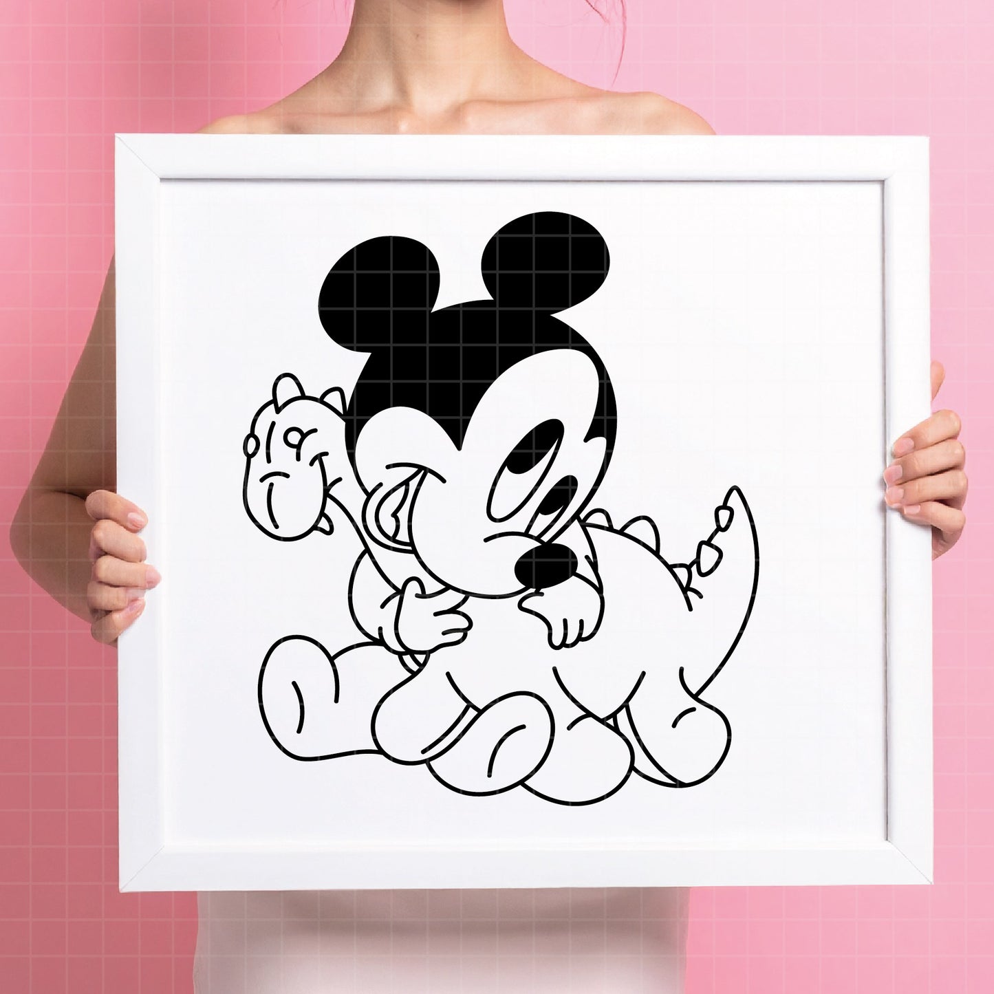 COD4335 - Mickey baby svg, Disney svg, mickey clipart, mickey dtf, Silhouette, Cricut
