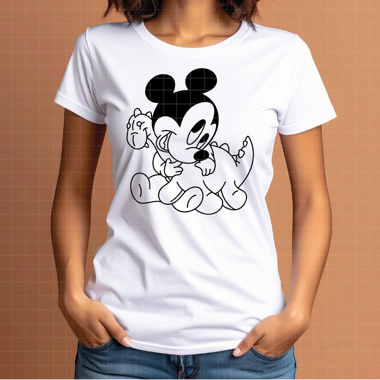 COD4335 - Mickey baby svg, Disney svg, mickey clipart, mickey dtf, Silhouette, Cricut
