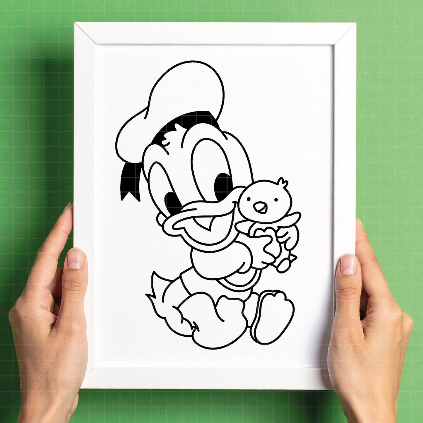 COD4336- Donald baby svg, Disney svg, Donald clipart, Donald dtf, Silhouette, Cricut