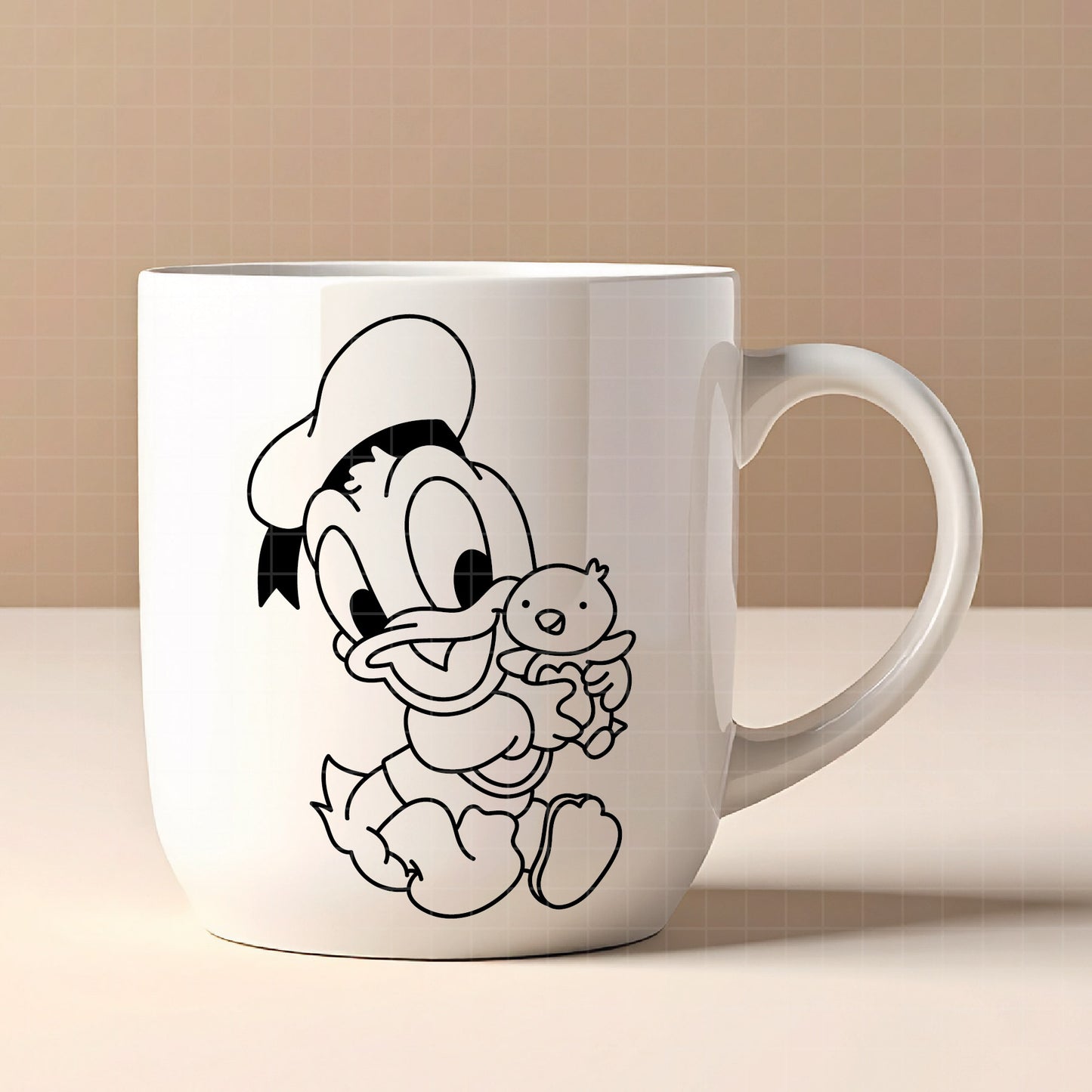 COD4336- Donald baby svg, Disney svg, Donald clipart, Donald dtf, Silhouette, Cricut