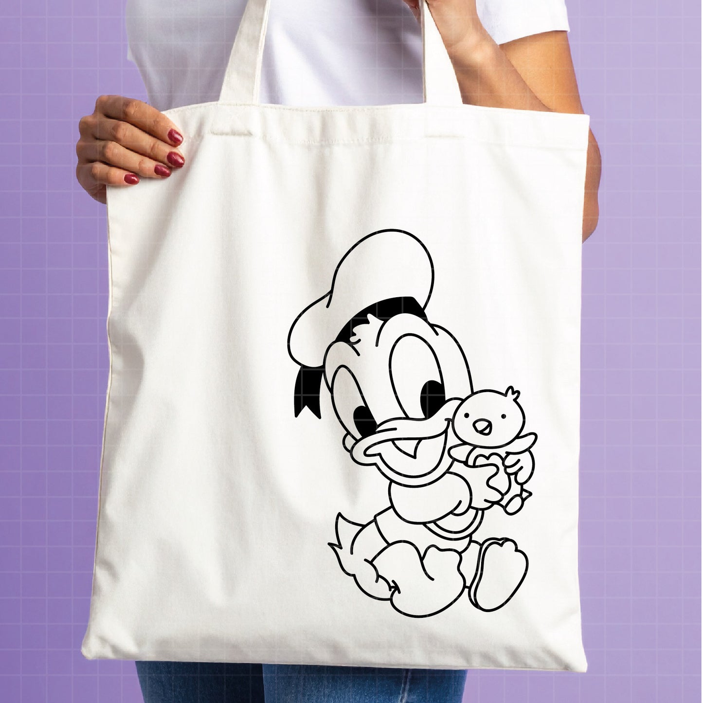 COD4336- Donald baby svg, Disney svg, Donald clipart, Donald dtf, Silhouette, Cricut
