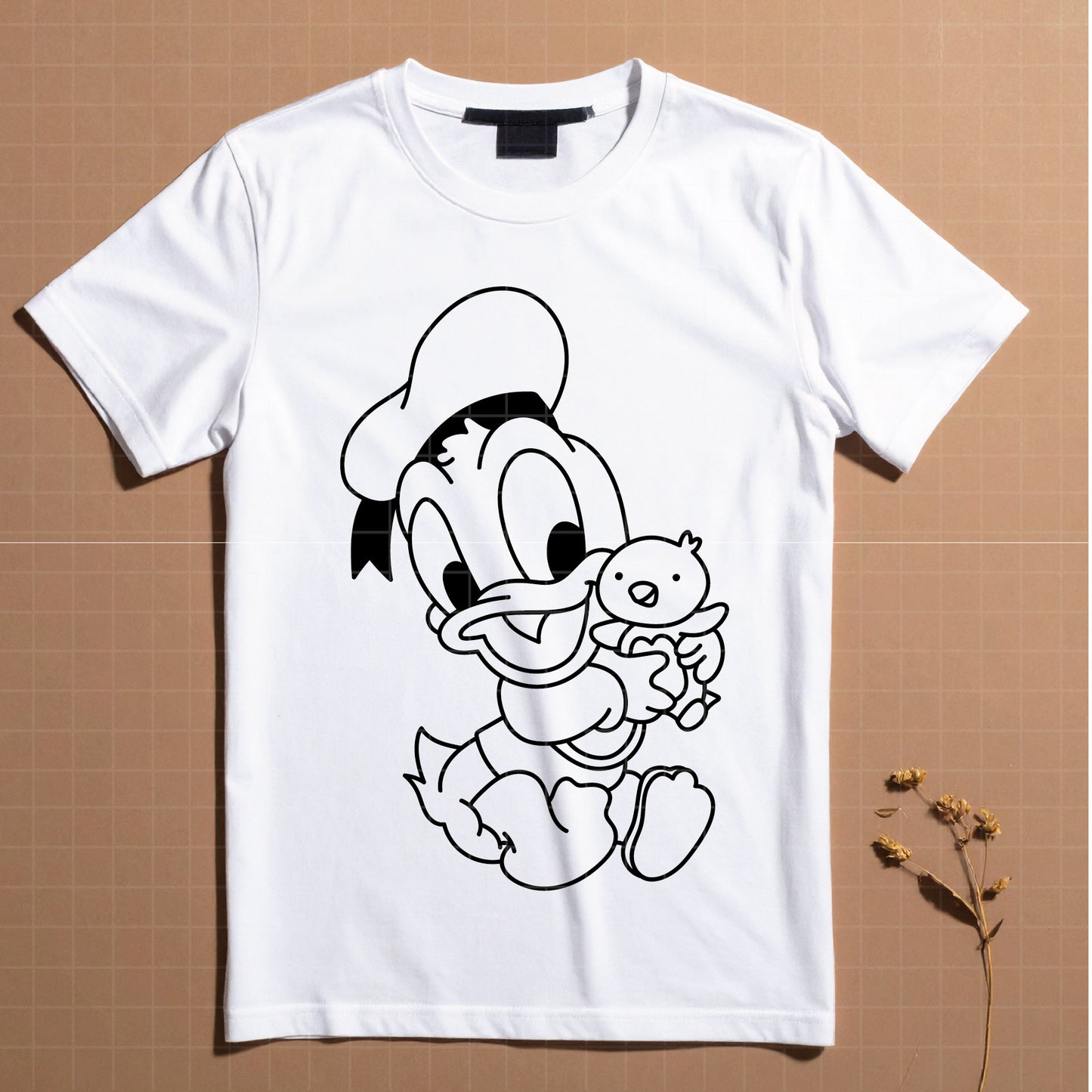 COD4336- Donald baby svg, Disney svg, Donald clipart, Donald dtf, Silhouette, Cricut