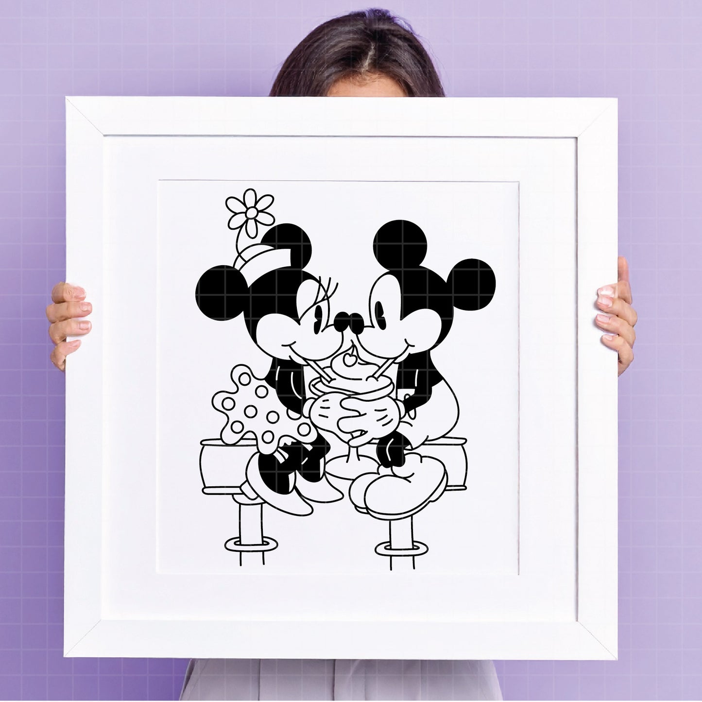 COD4341 - Mickey and minnie sketch svg, Mickey Svg, Disney svg, Magical svg, Mickey face svg