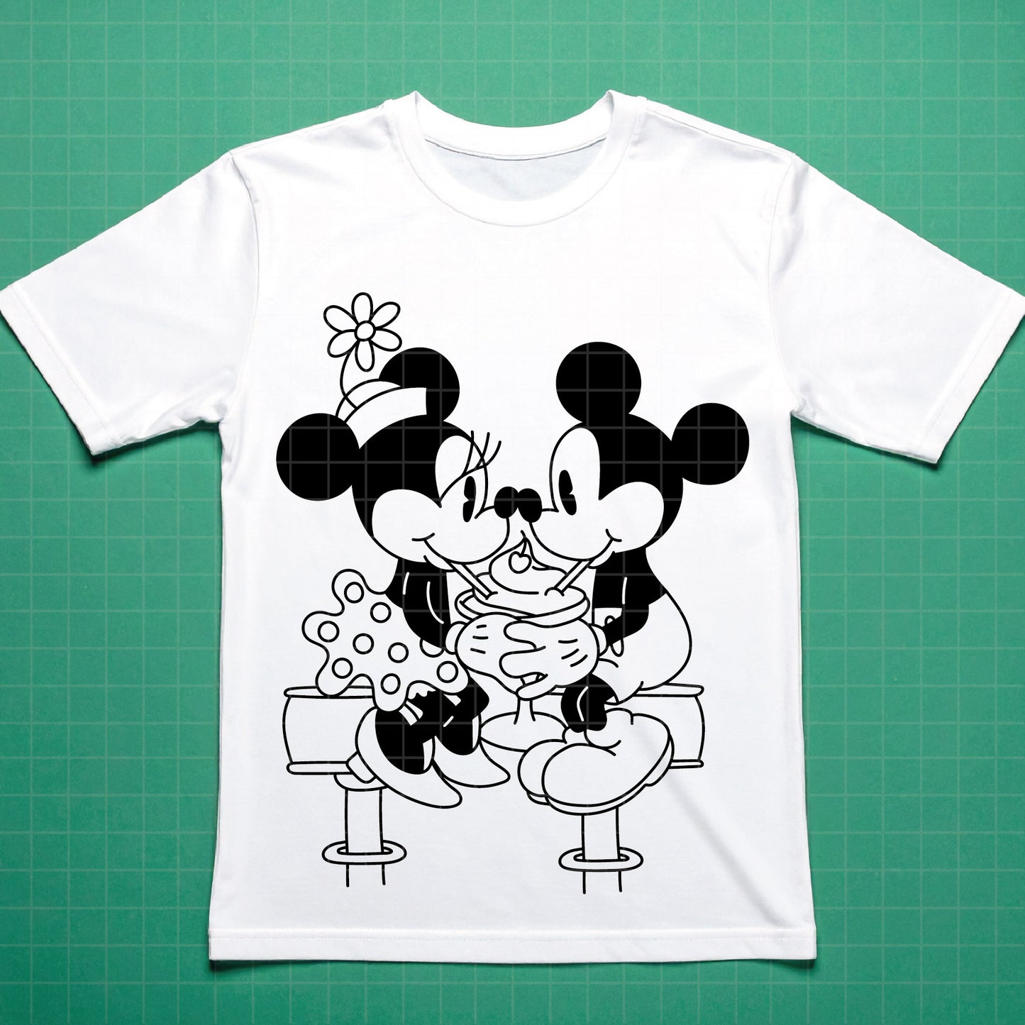 COD4341 - Mickey and minnie sketch svg, Mickey Svg, Disney svg, Magical svg, Mickey face svg