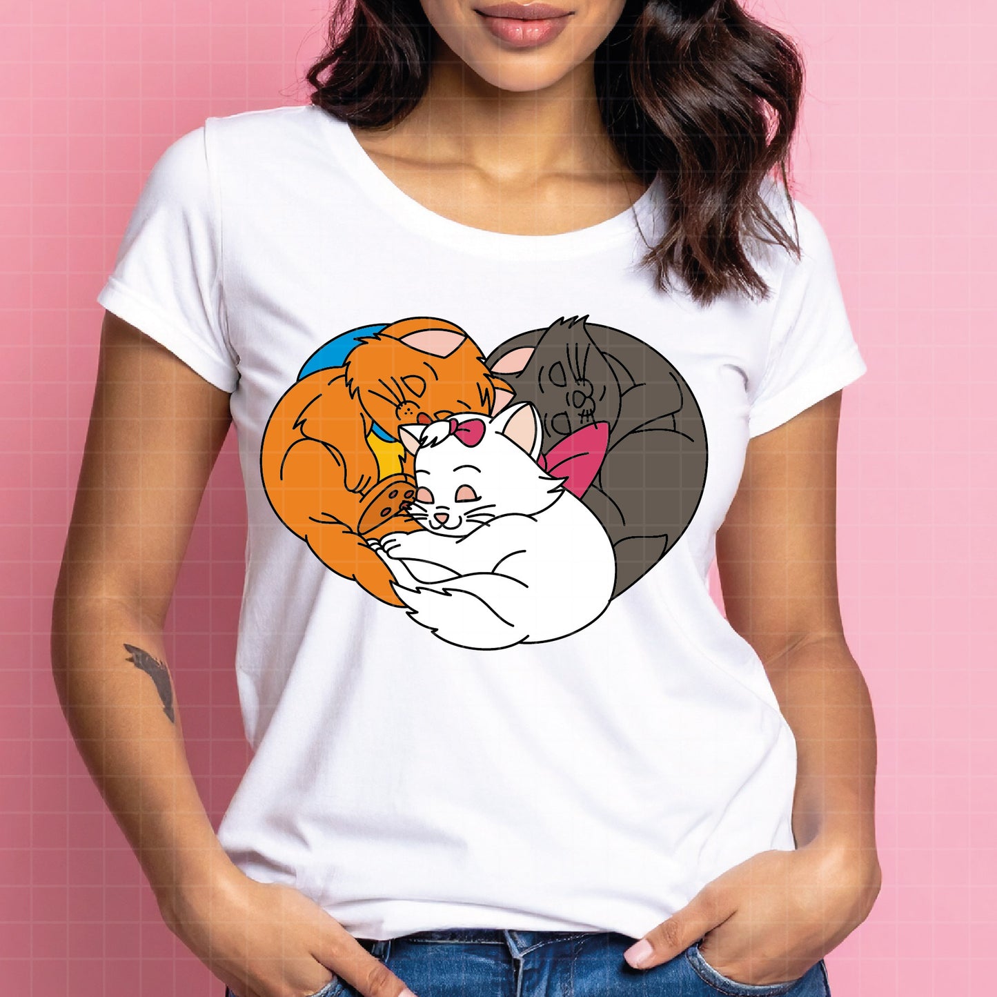 COD4351 - The aristocats SVG, The aristocats clipart vector. Kitten marie, toulouse and berlioz clipart pack bundle svg