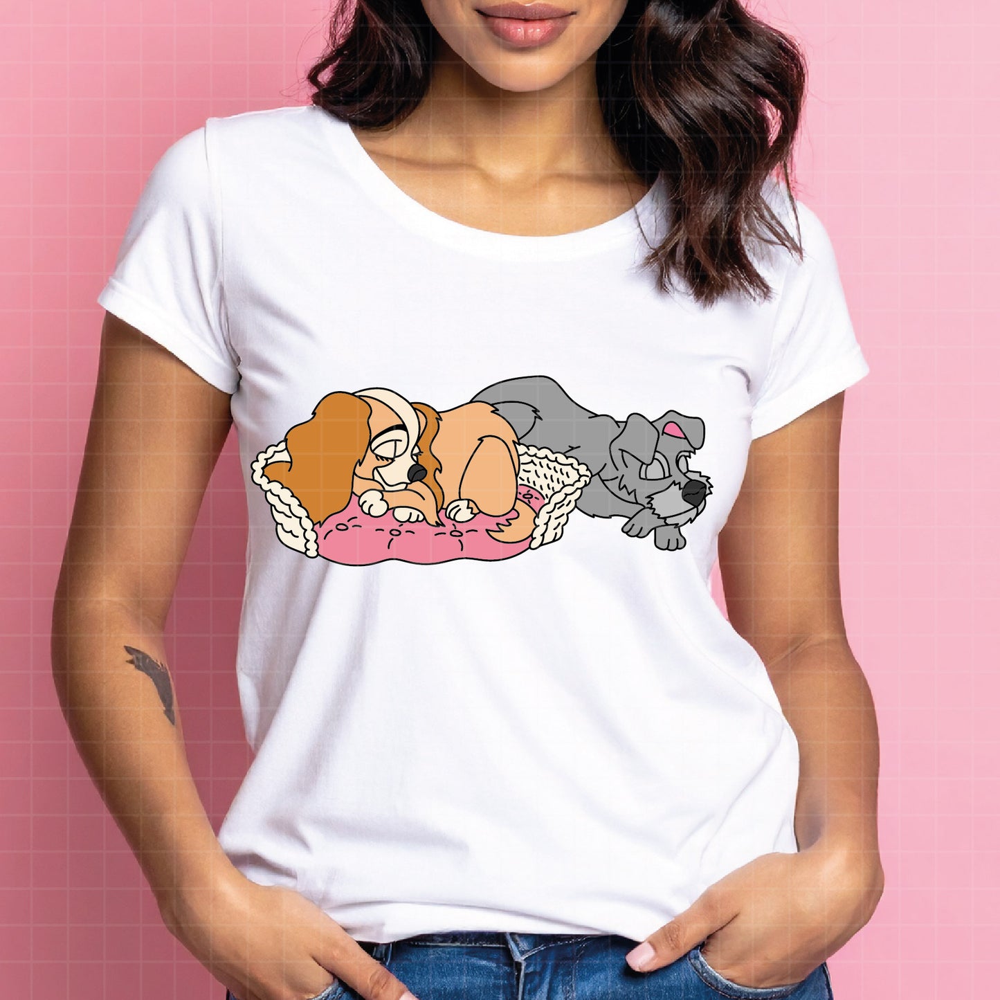 COD4355 - Lady and the Tramp - Digital Download, Instant Download, svg, dxf