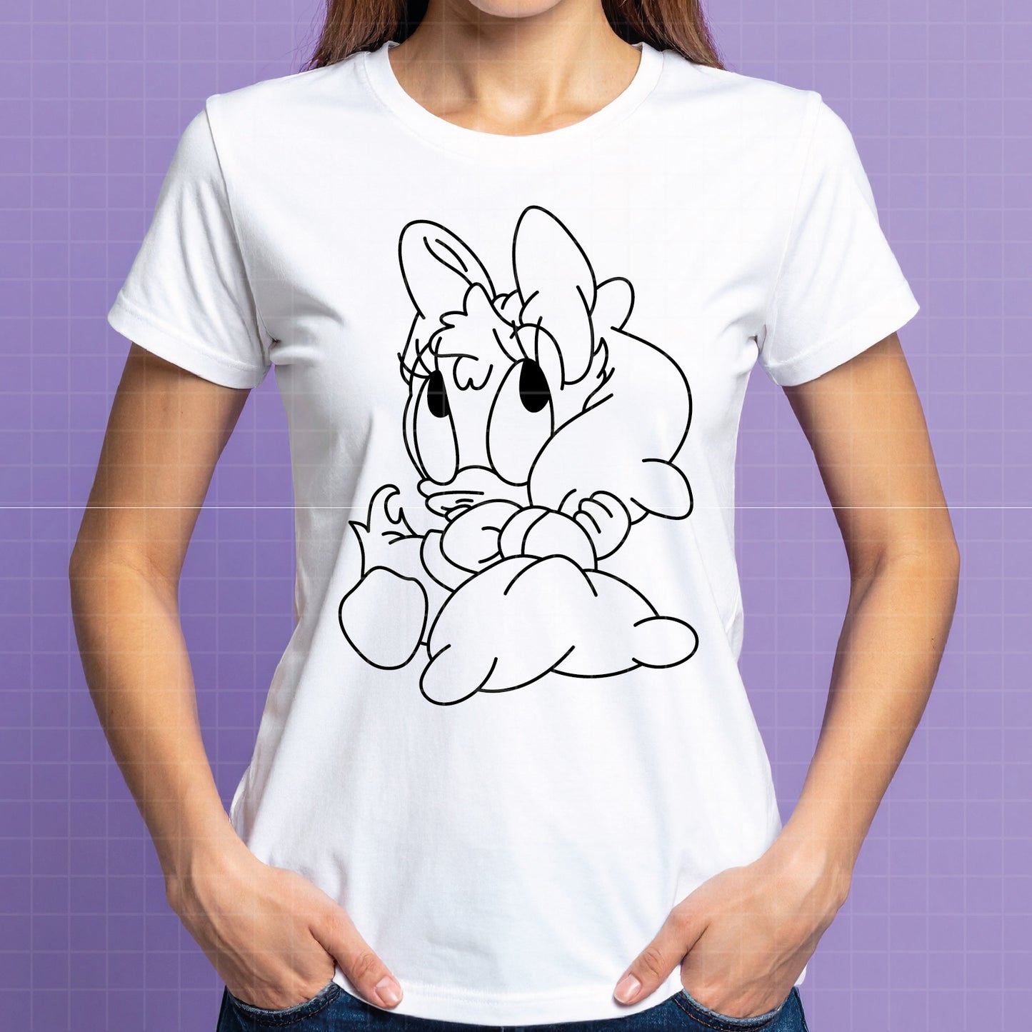 COD4357- Daisy baby svg, Disney svg, Daisy clipart, Daisy dtf, Silhouette, Cricut